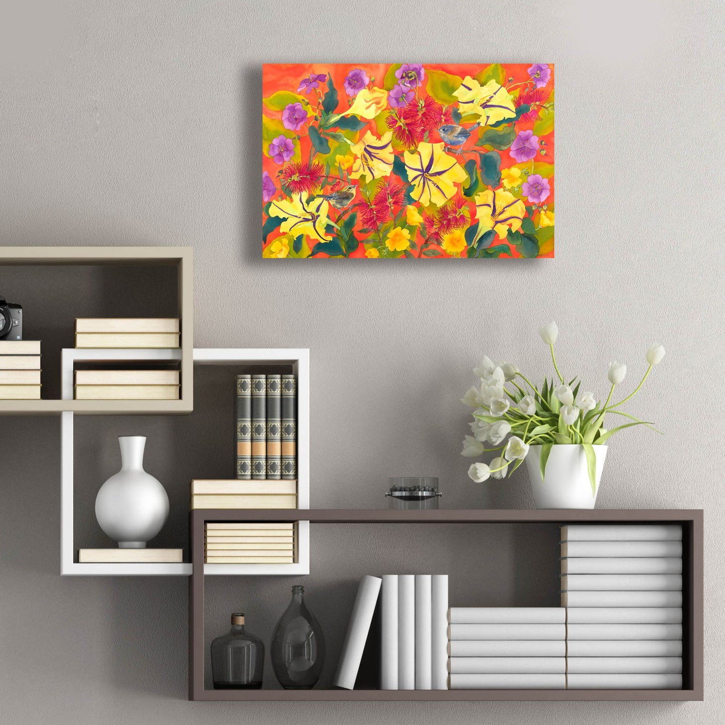 Epic Art 'Spring Joy' by Carissa Luminess, Acrylic Glass Wall Art,24x16