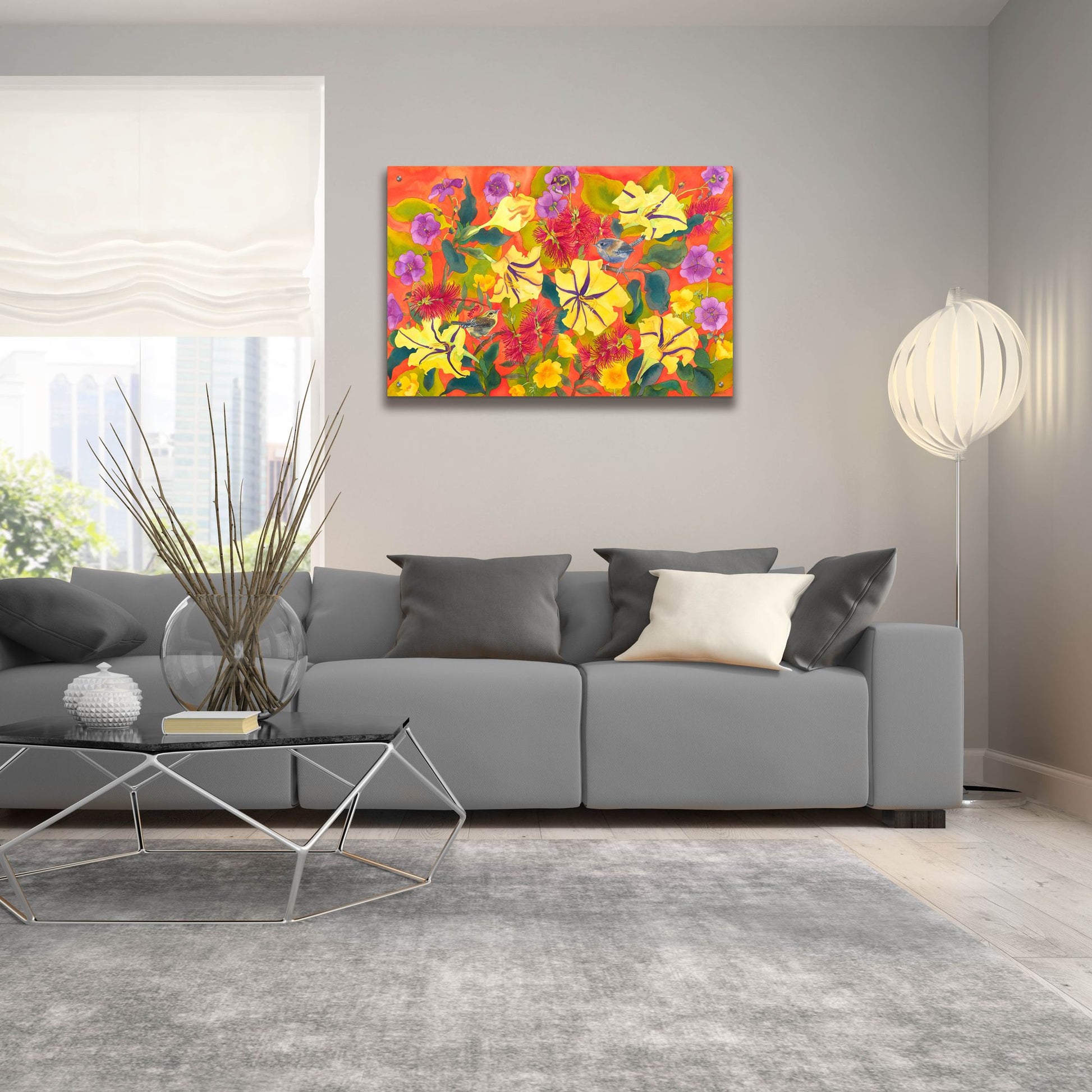 Epic Art 'Spring Joy' by Carissa Luminess, Acrylic Glass Wall Art,36x24