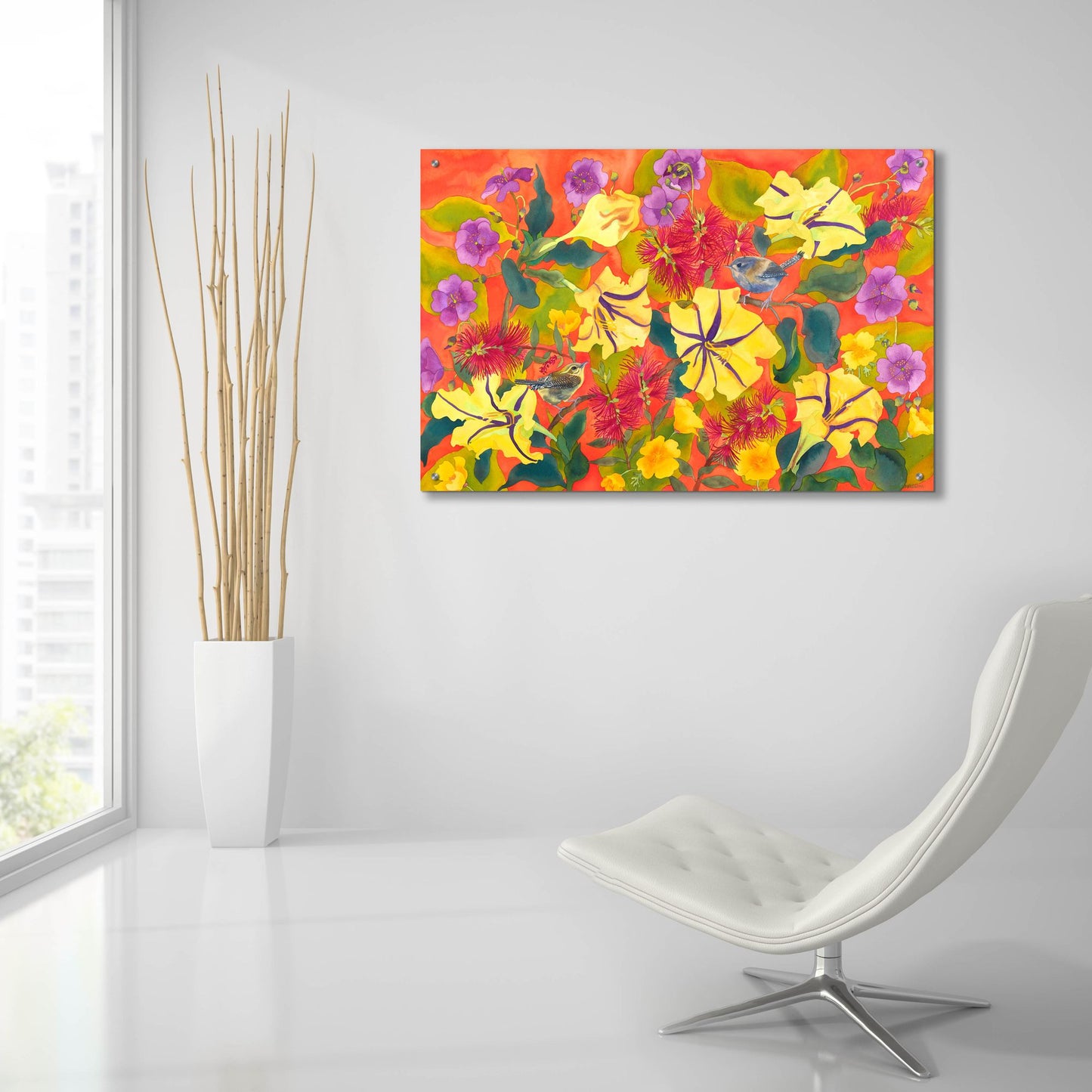 Epic Art 'Spring Joy' by Carissa Luminess, Acrylic Glass Wall Art,36x24