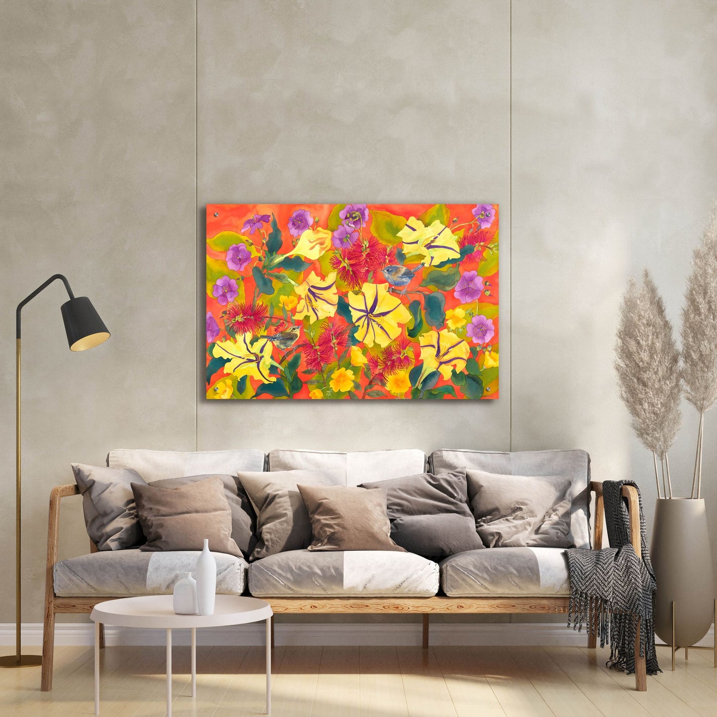 Epic Art 'Spring Joy' by Carissa Luminess, Acrylic Glass Wall Art,36x24