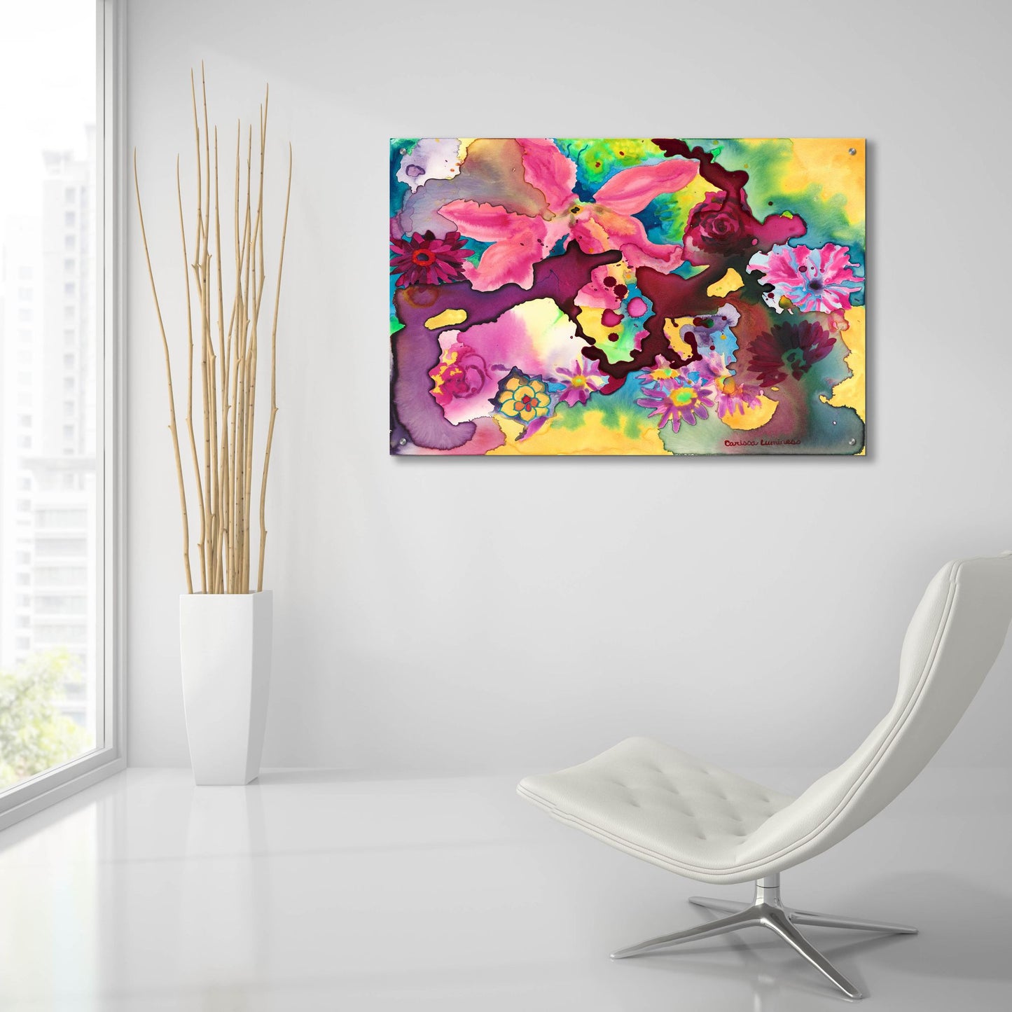 Epic Art 'Cosmic Consciousness' by Carissa Luminess, Acrylic Glass Wall Art,36x24