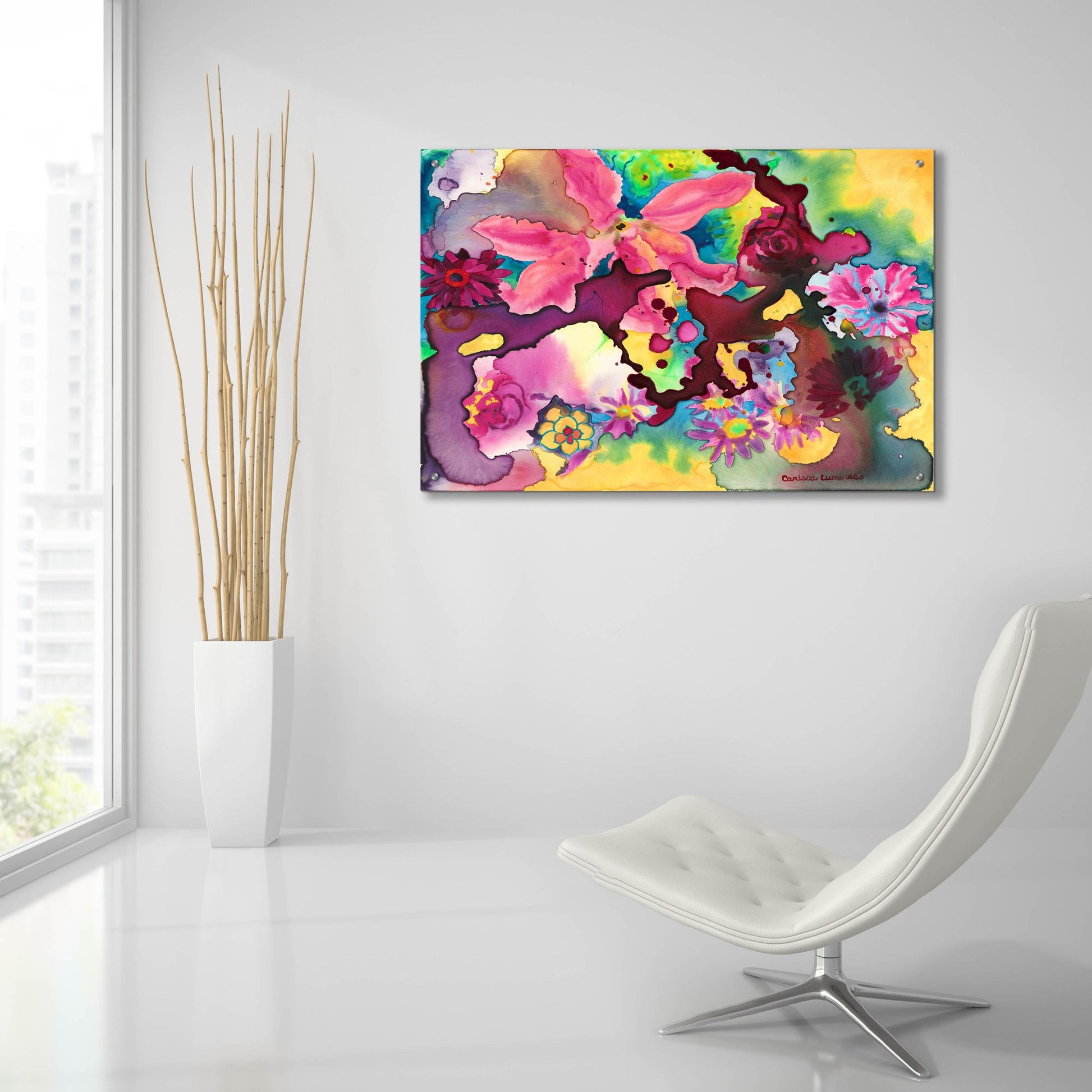 Epic Art 'Cosmic Consciousness' by Carissa Luminess, Acrylic Glass Wall Art,36x24