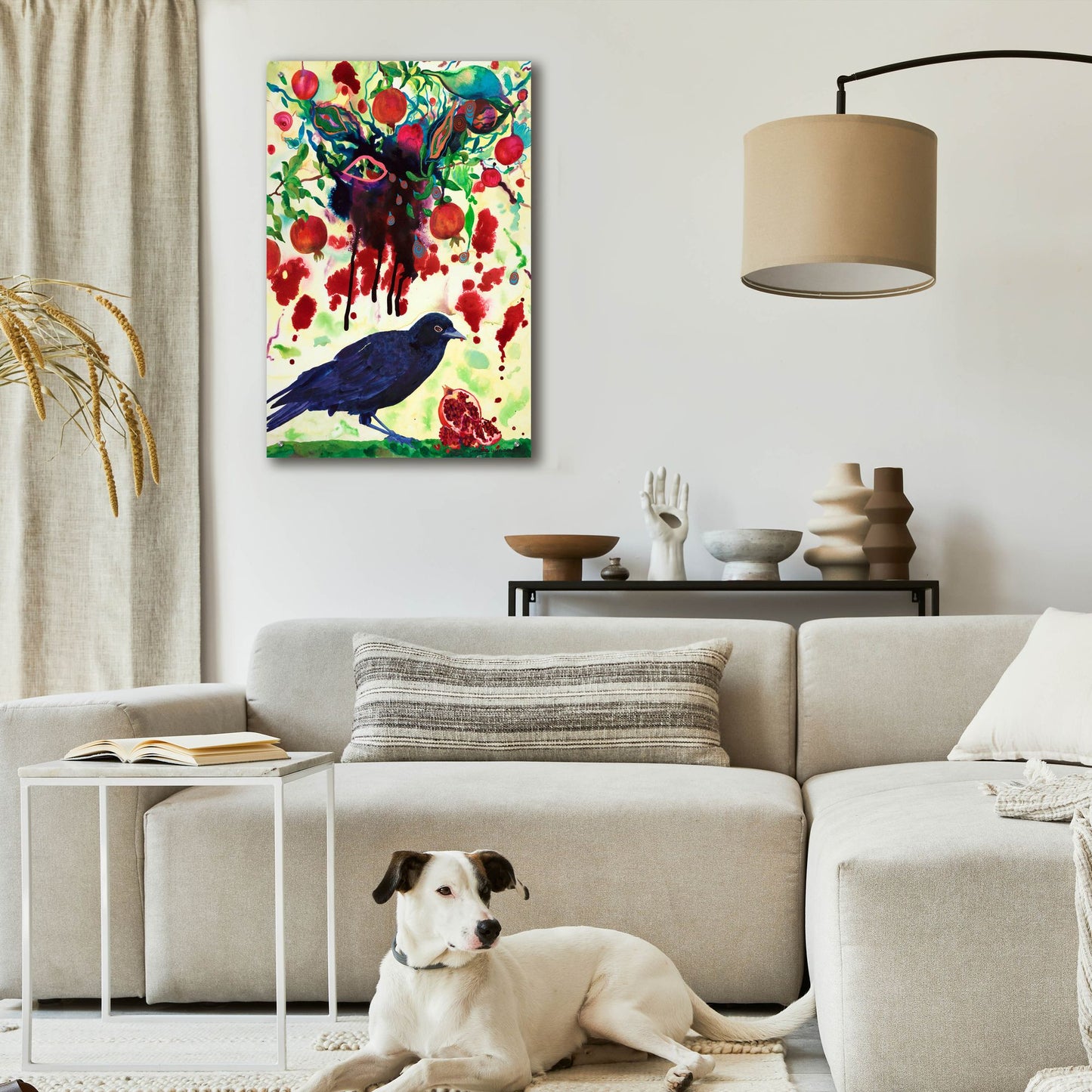 Epic Art 'Crow' by Carissa Luminess, Acrylic Glass Wall Art,24x36