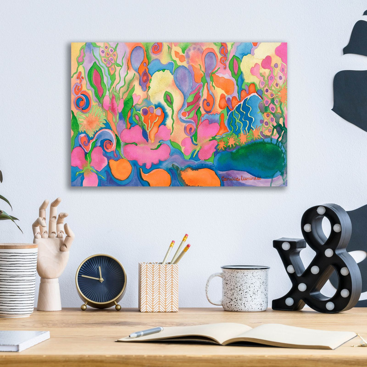 Soft Landing by Carissa Luminess - 16x12 acrylic wall art in a room
