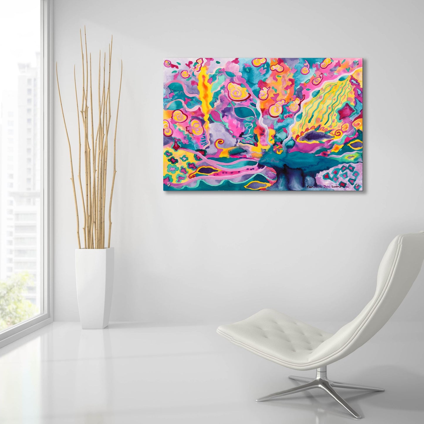 Epic Art 'Wellspring' by Carissa Luminess, Acrylic Glass Wall Art,36x24