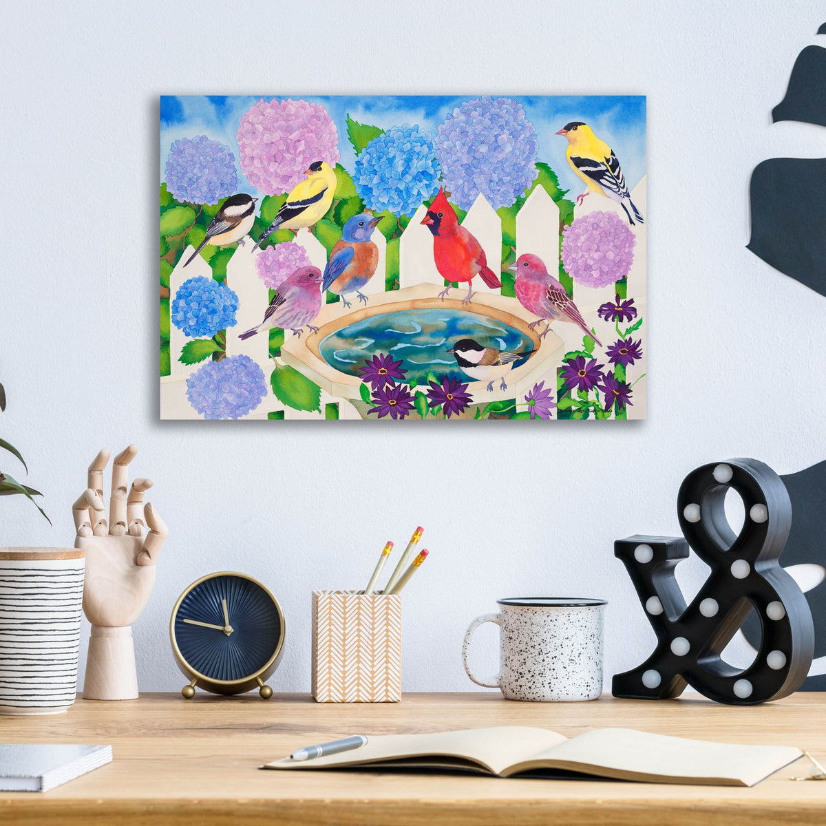 Watering Hole by Carissa Luminess - 16x12 acrylic wall art in a room