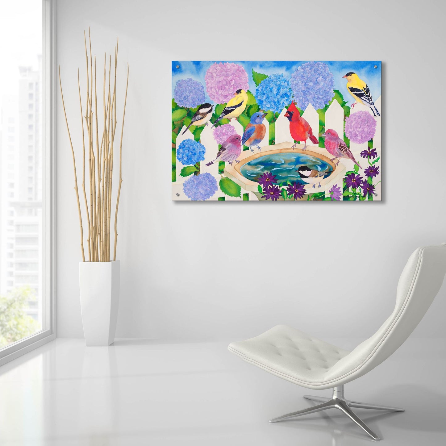 Epic Art 'Watering Hole' by Carissa Luminess, Acrylic Glass Wall Art,36x24