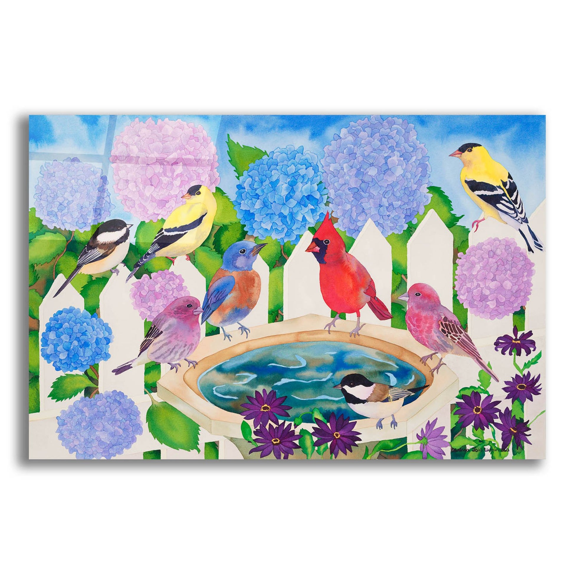 Epic Art 'Watering Hole' by Carissa Luminess, Acrylic Glass Wall Art