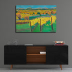 Autumn Vineyard by Carissa Luminess - 36x24 acrylic wall art in a room