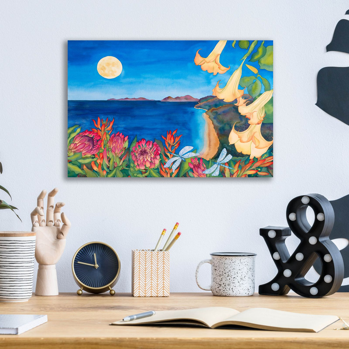 Full Moon Transformation by Carissa Luminess - 16x12 acrylic wall art in a room