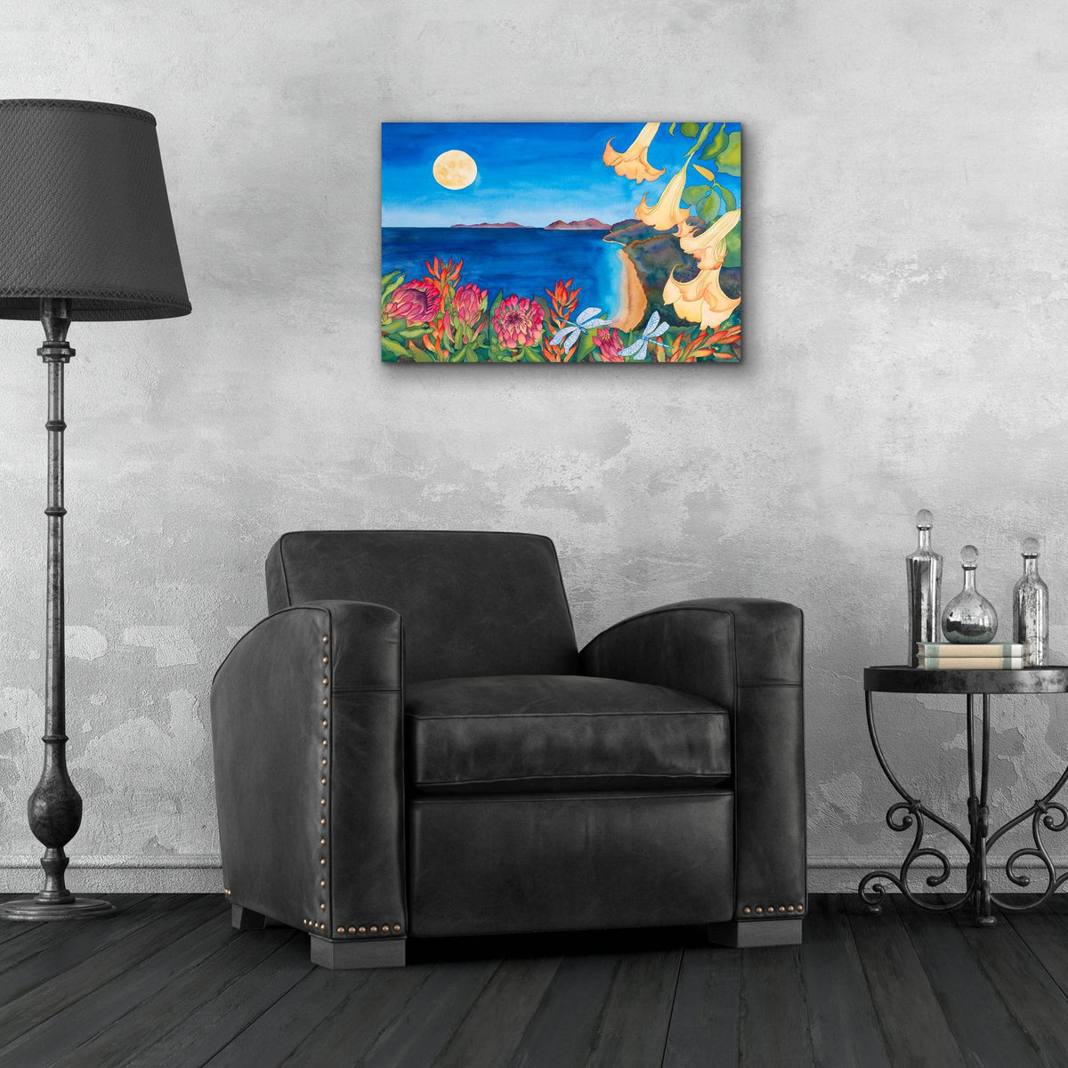 Full Moon Transformation by Carissa Luminess - 24x16 acrylic wall art in a room