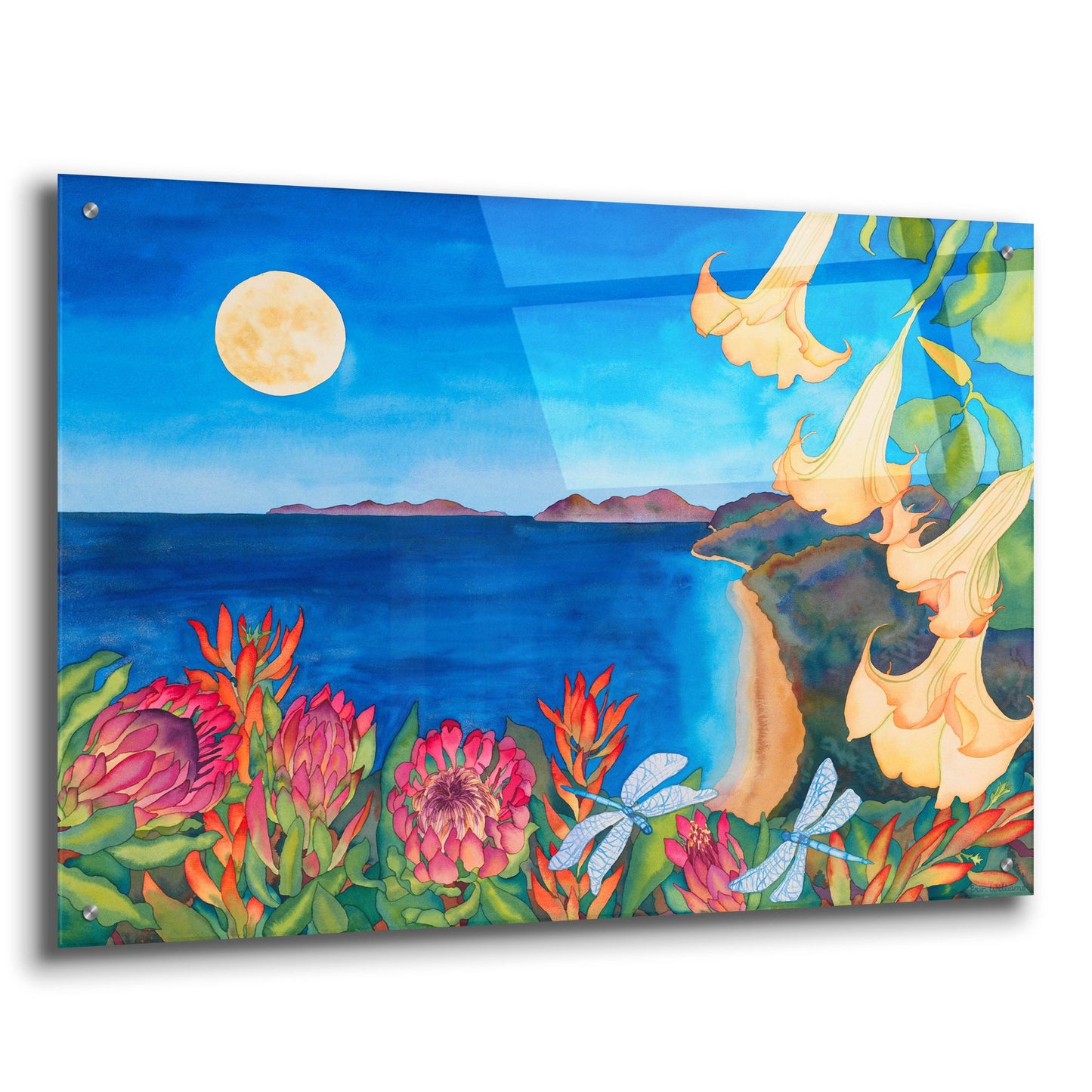 Epic Art 'Full Moon Transformation' by Carissa Luminess, Acrylic Glass Wall Art,36x24