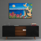 Full Moon Transformation by Carissa Luminess - 36x24 acrylic wall art in a room