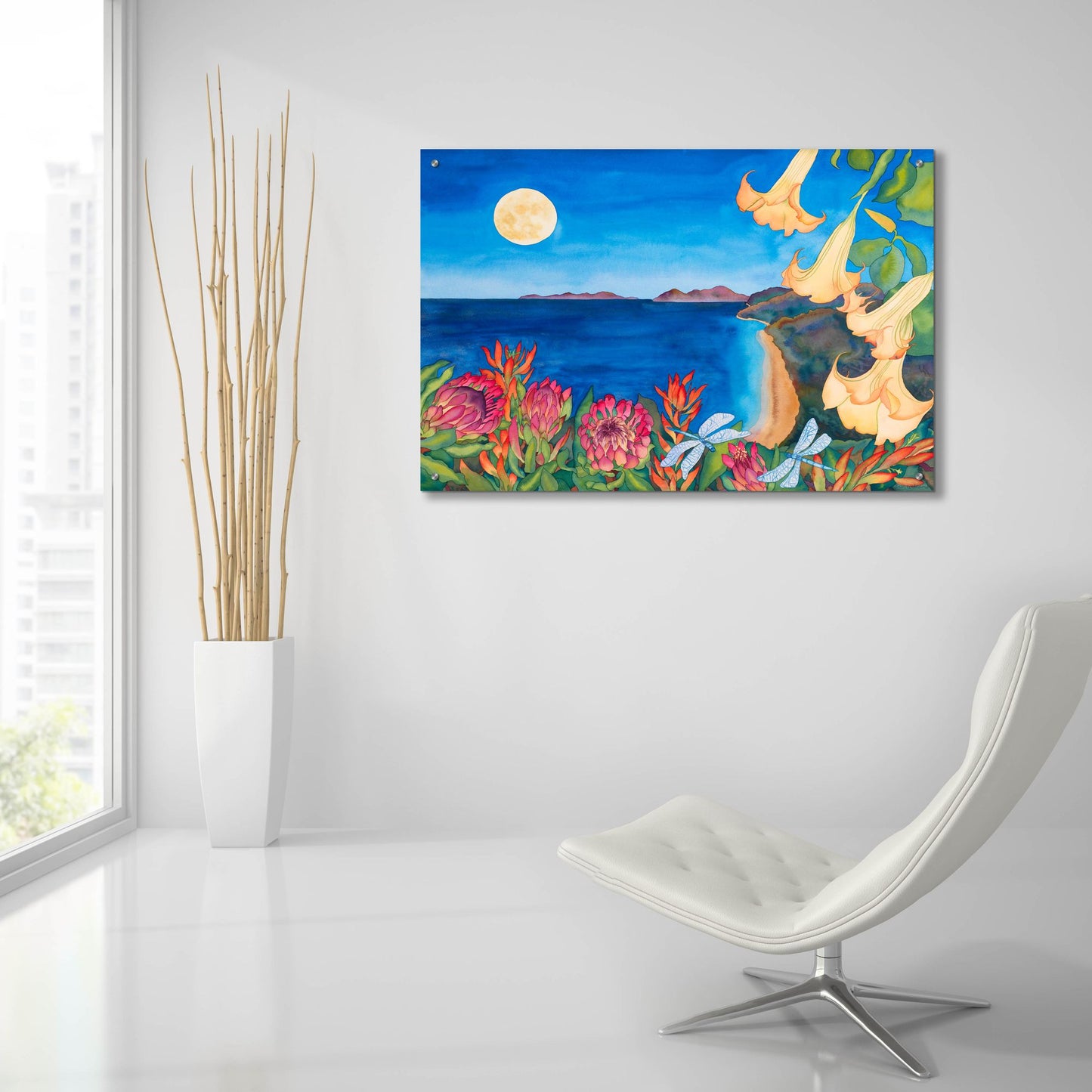 Epic Art 'Full Moon Transformation' by Carissa Luminess, Acrylic Glass Wall Art,36x24