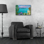 Merrie?s Seascape by Carissa Luminess - 24x16 acrylic wall art in a room