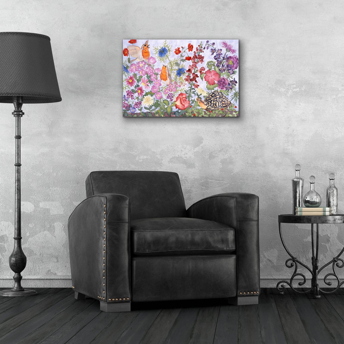 A Turtles Dream by Carissa Luminess - 24x16 acrylic wall art in a room