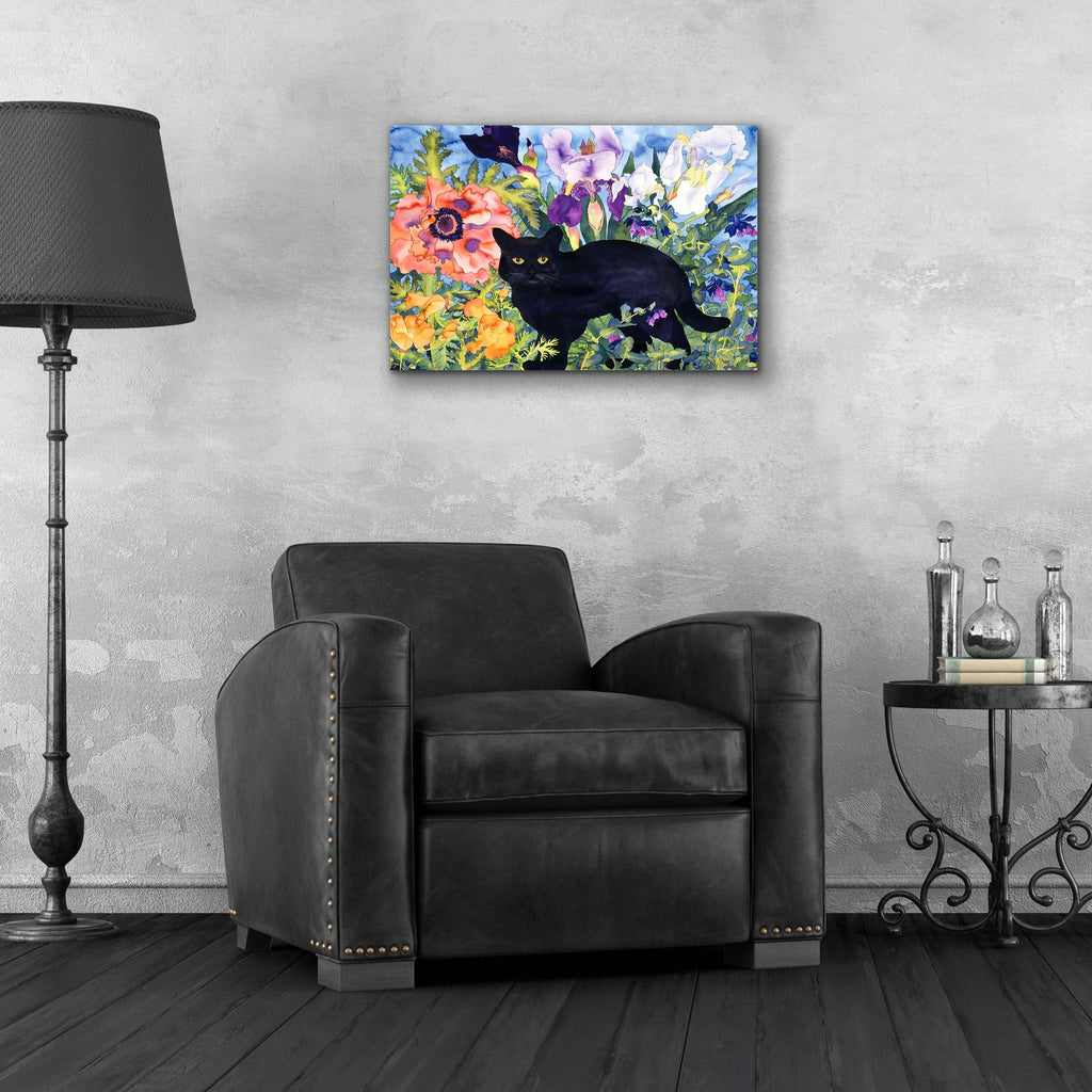 Black Cat Magic by Carissa Luminess - 24x16 acrylic wall art in a room