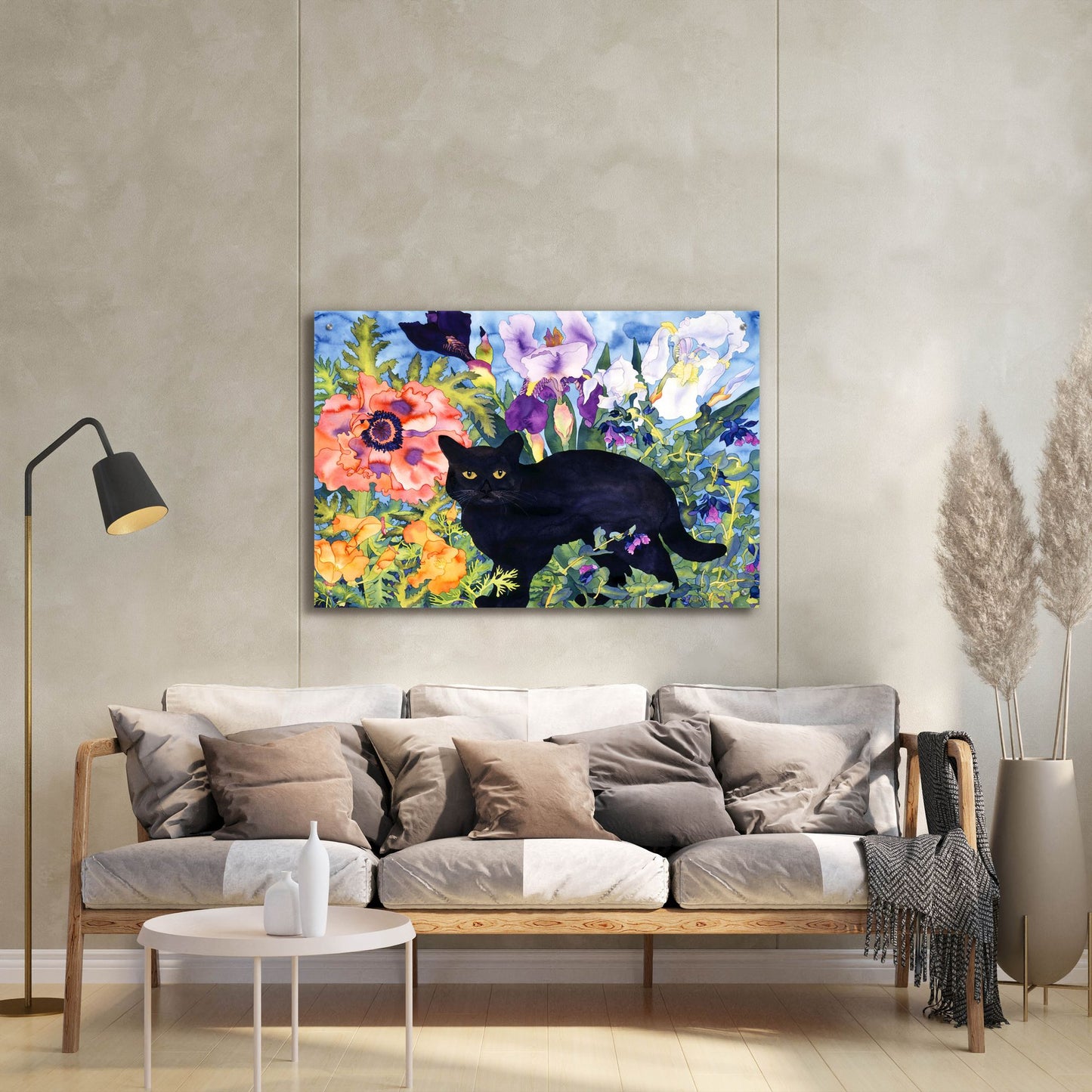 Epic Art 'Black Cat Magic' by Carissa Luminess, Acrylic Glass Wall Art,36x24