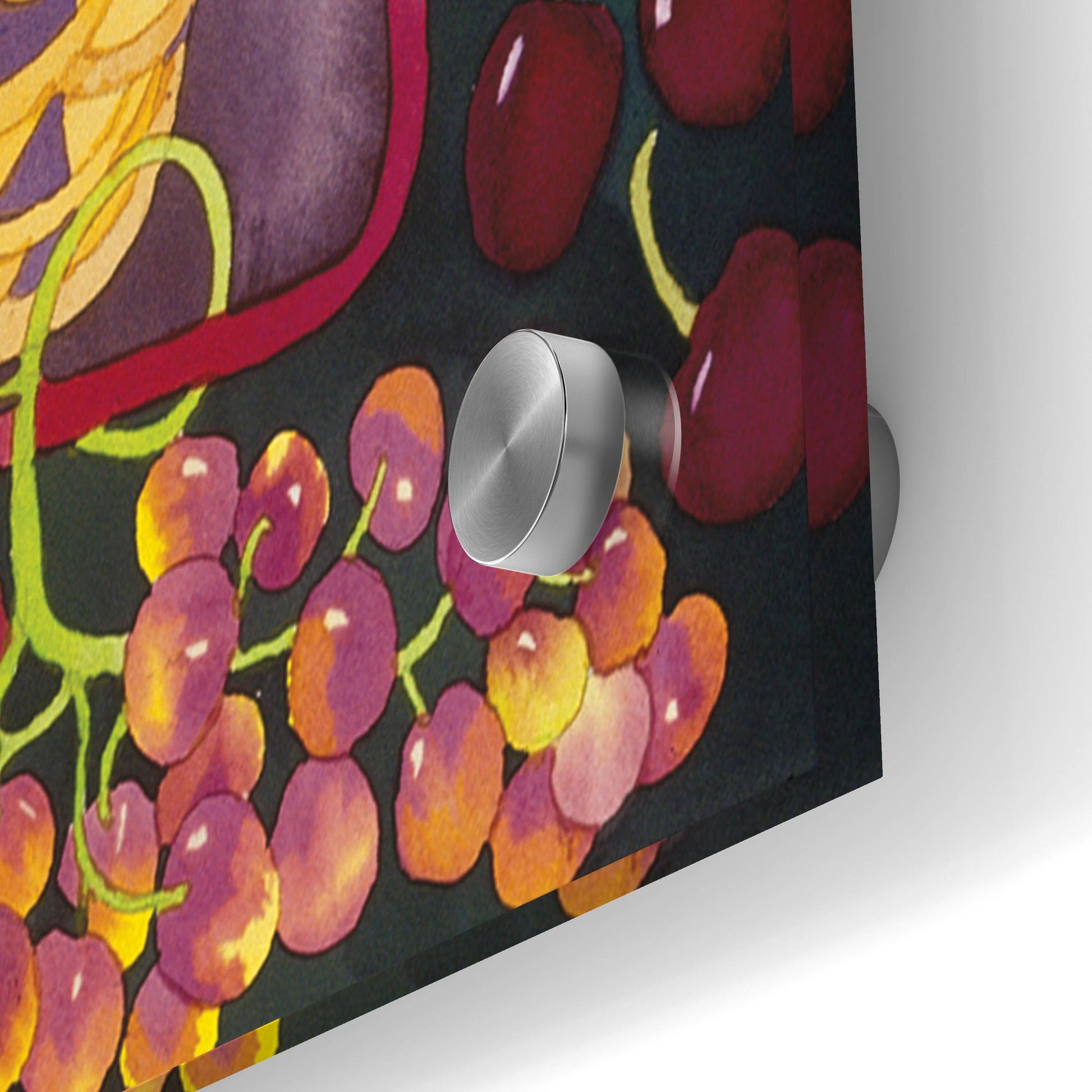 Epic Art 'Bunny with Fruit Basket' by Carissa Luminess, Acrylic Glass Wall Art,36x24