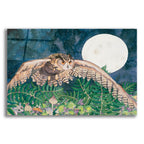 Eagle Owl by Carissa Luminess acrylic glass wall art