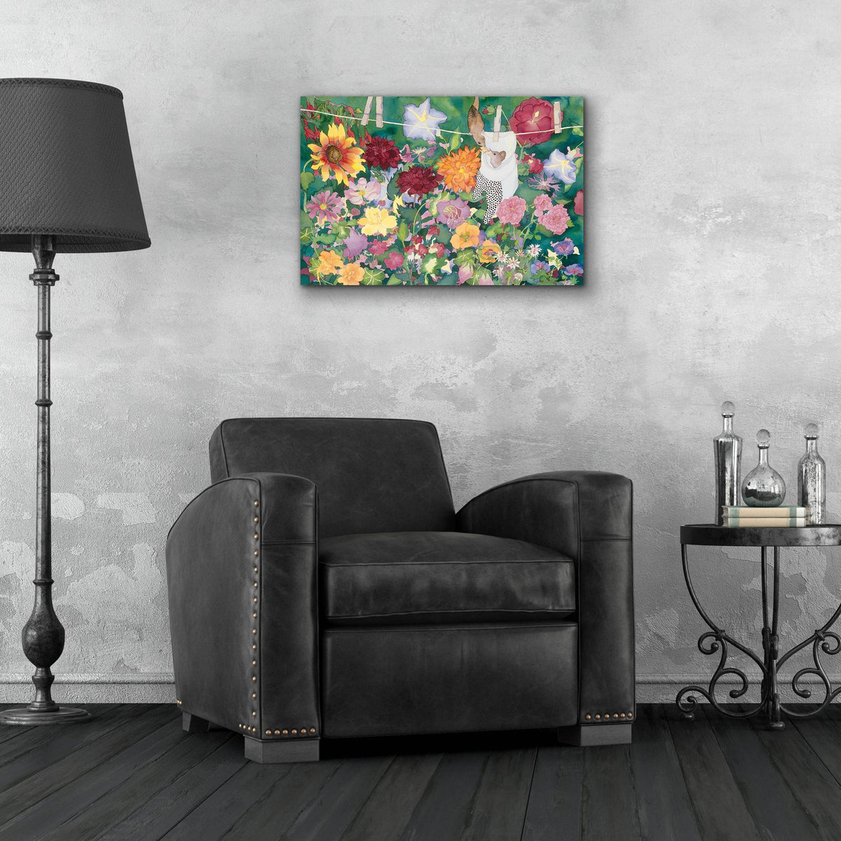 Feeding Time by Carissa Luminess - 24x16 acrylic wall art in a room