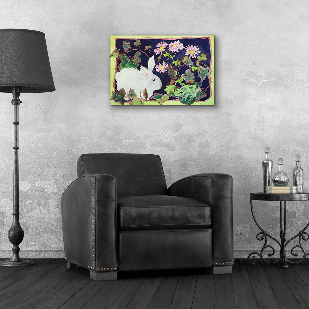 Epic Art 'Kiss That Frog' by Carissa Luminess, Acrylic Glass Wall Art,24x16