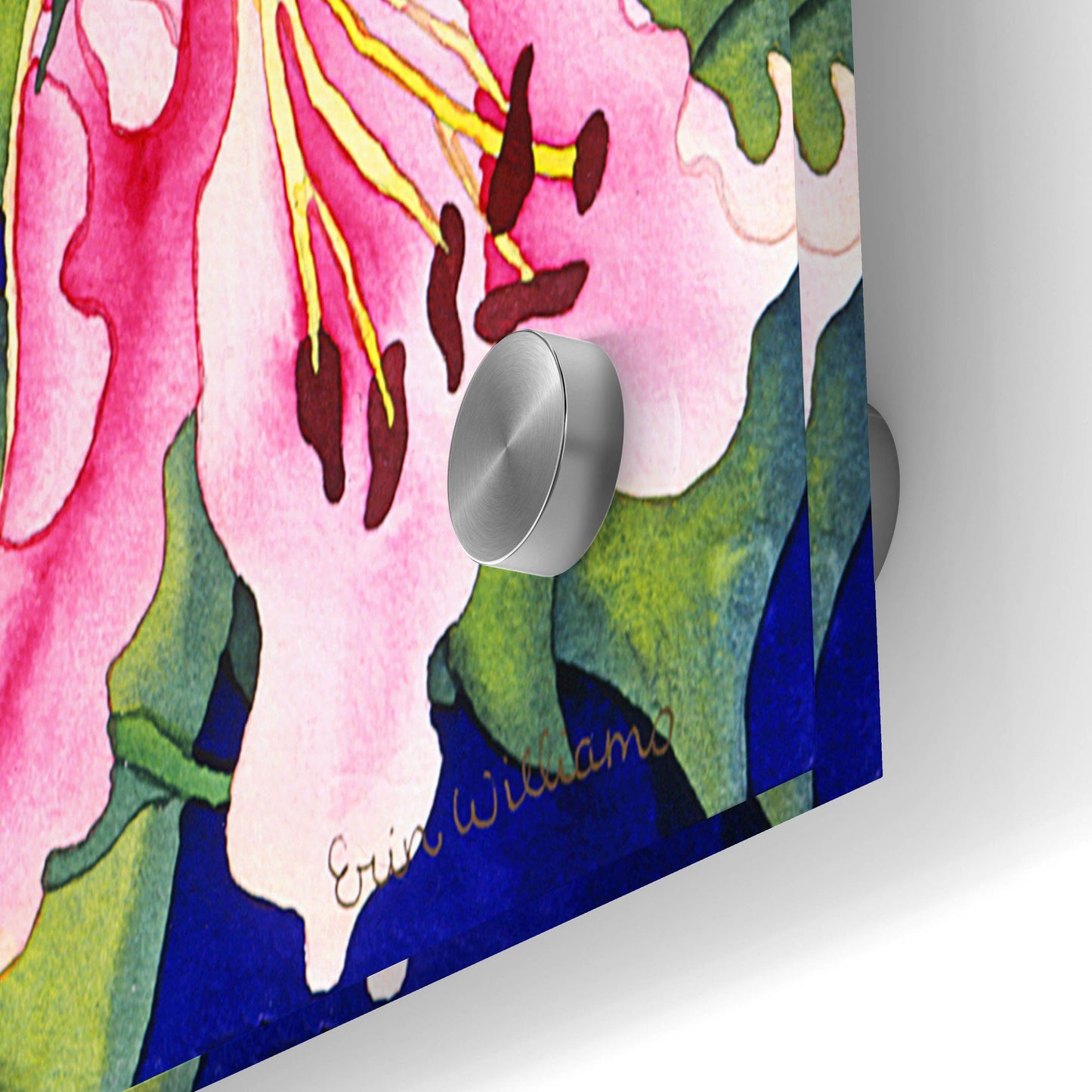 Epic Art 'Lilies and Gerbers' by Carissa Luminess, Acrylic Glass Wall Art,36x24