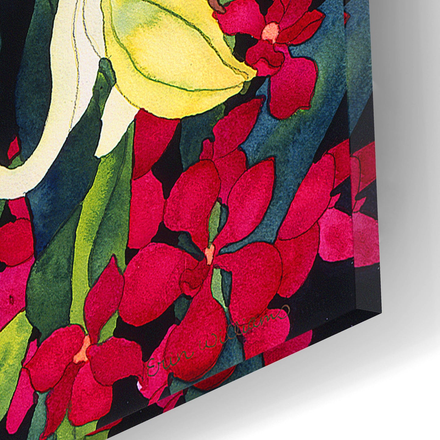 Epic Art 'Luscious Lilies' by Carissa Luminess, Acrylic Glass Wall Art,16x12