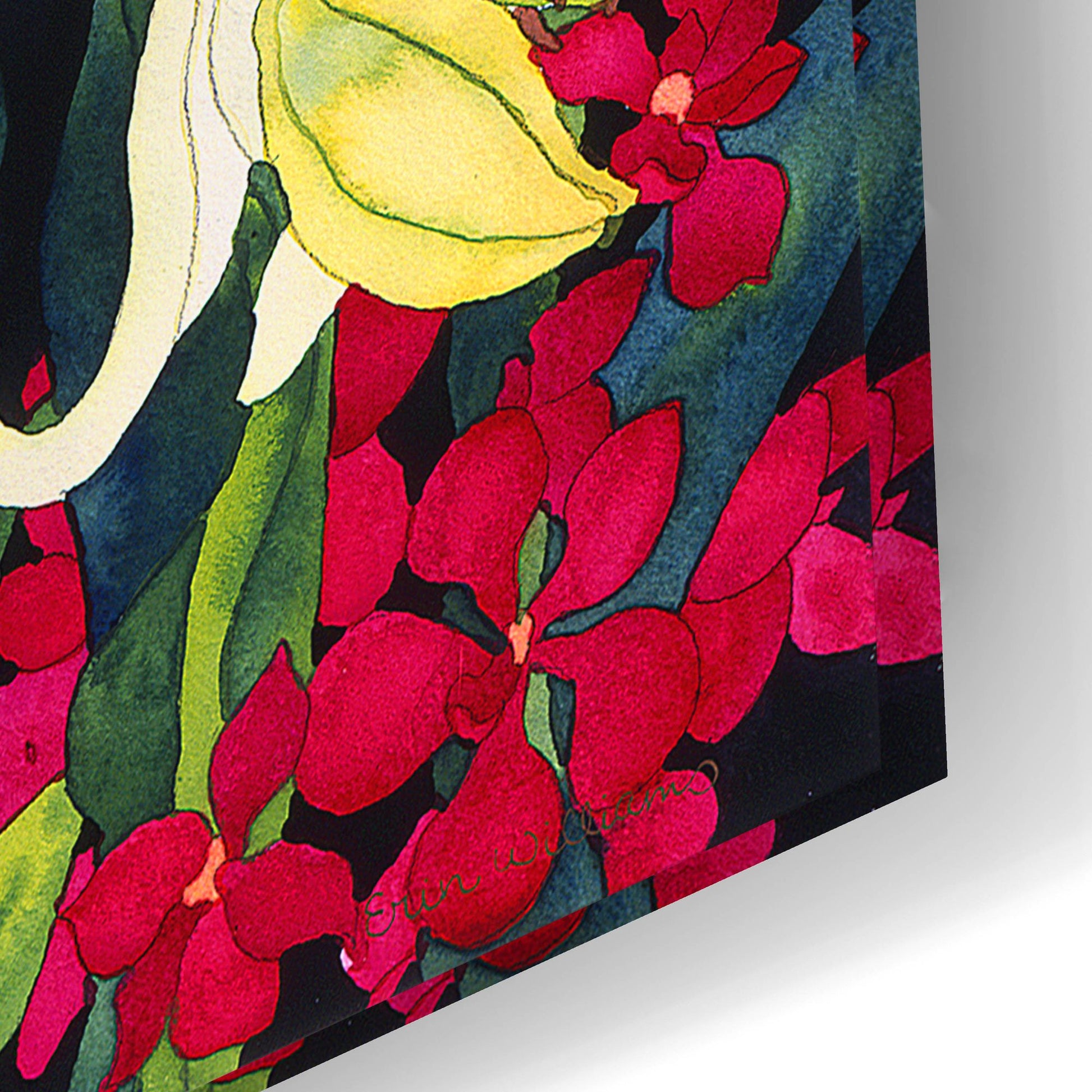 Epic Art 'Luscious Lilies' by Carissa Luminess, Acrylic Glass Wall Art,24x16