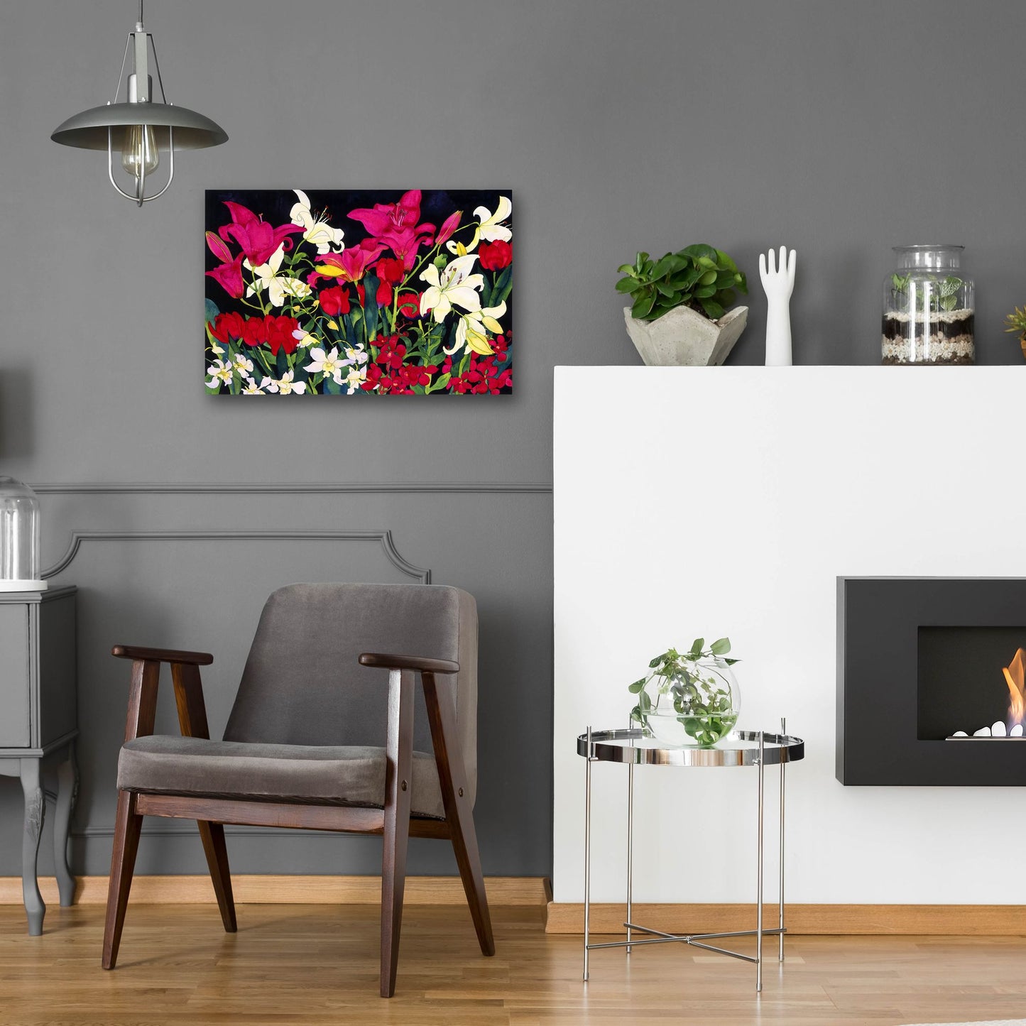 Epic Art 'Luscious Lilies' by Carissa Luminess, Acrylic Glass Wall Art,24x16