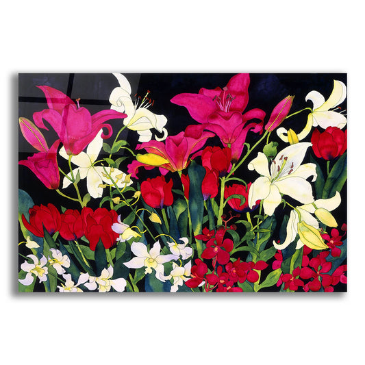 Epic Art 'Luscious Lilies' by Carissa Luminess, Acrylic Glass Wall Art