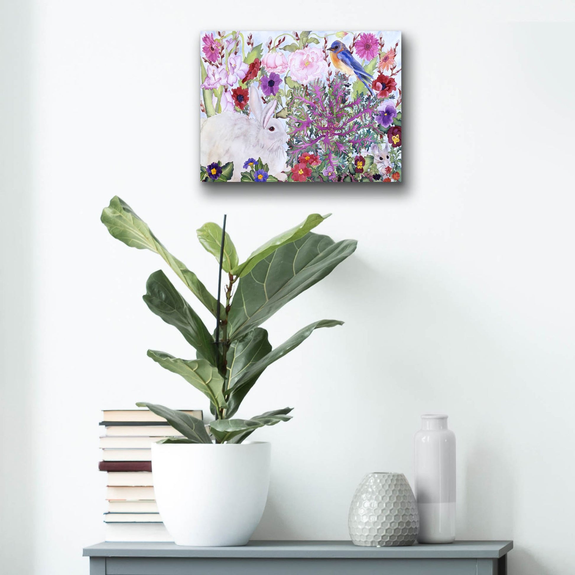 Epic Art 'Peaceable Garden' by Carissa Luminess, Acrylic Glass Wall Art,16x12