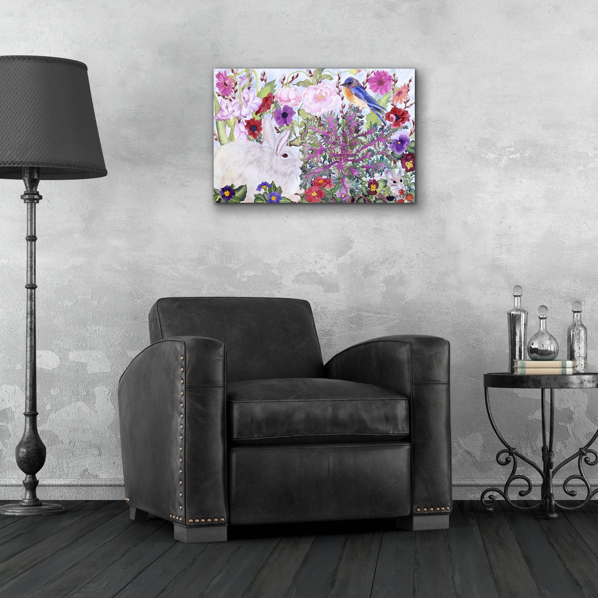 Epic Art 'Peaceable Garden' by Carissa Luminess, Acrylic Glass Wall Art,24x16