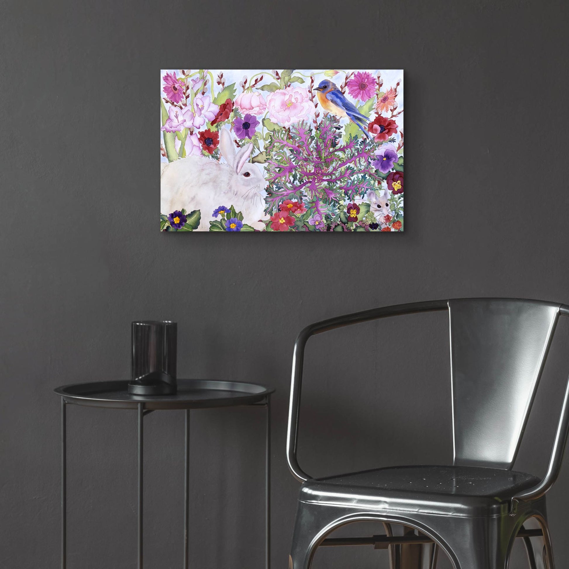 Epic Art 'Peaceable Garden' by Carissa Luminess, Acrylic Glass Wall Art,24x16