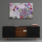 Peaceable Garden by Carissa Luminess - 36x24 acrylic wall art in a room