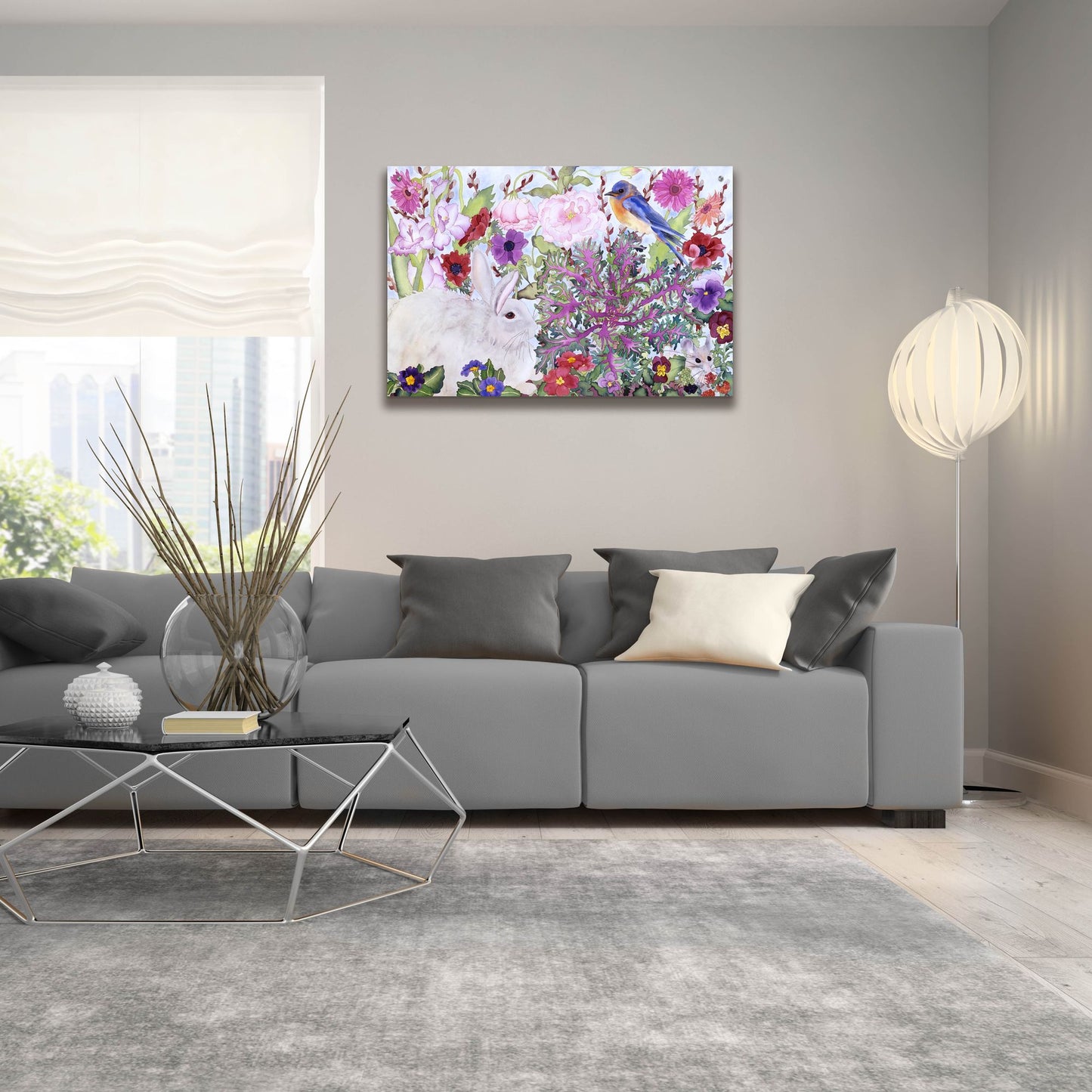 Epic Art 'Peaceable Garden' by Carissa Luminess, Acrylic Glass Wall Art,36x24