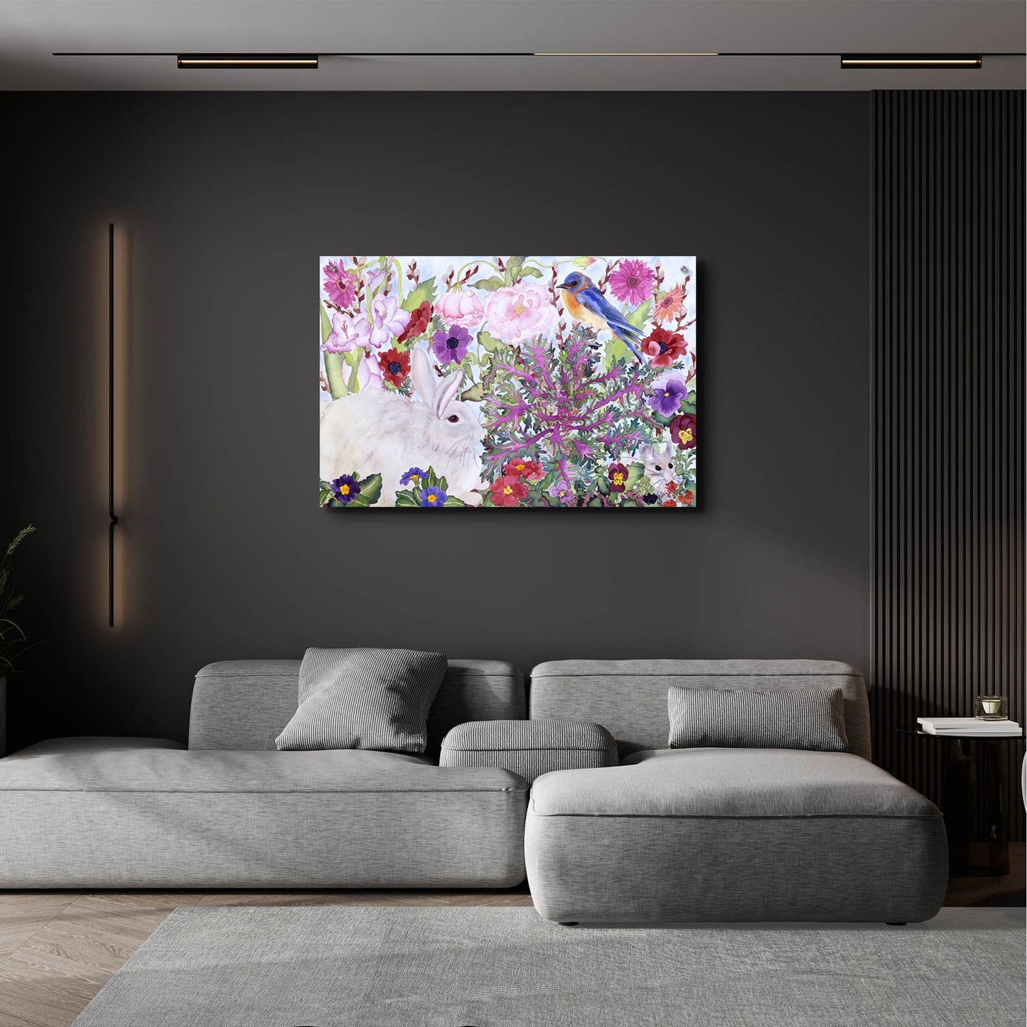 Epic Art 'Peaceable Garden' by Carissa Luminess, Acrylic Glass Wall Art,36x24