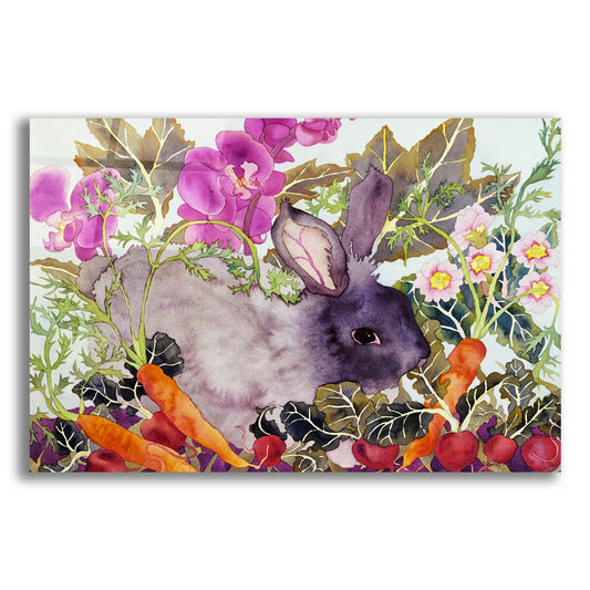 Epic Art 'Rabbit with Carrots' by Carissa Luminess, Acrylic Glass Wall Art