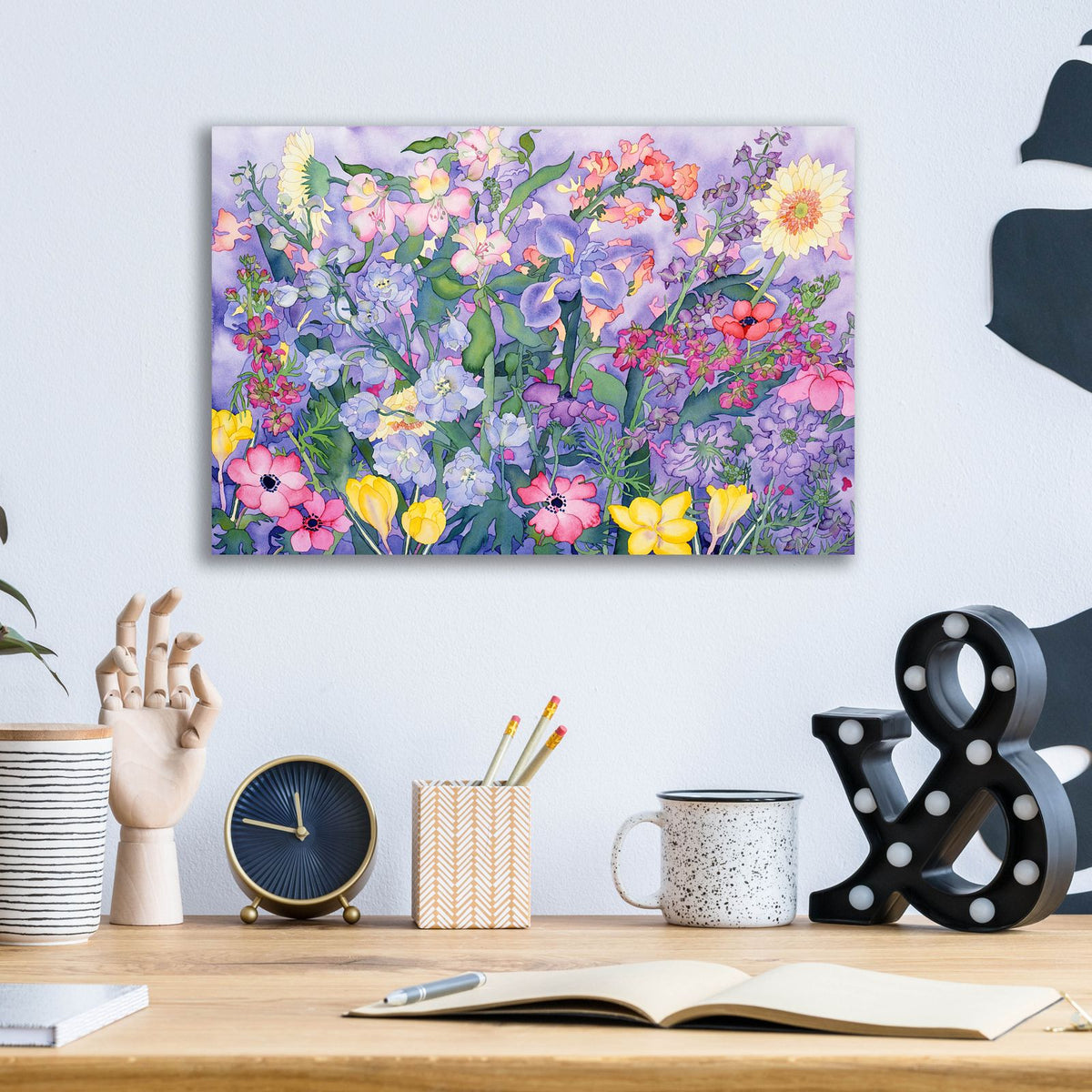 Soft Spring by Carissa Luminess - 16x12 acrylic wall art in a room