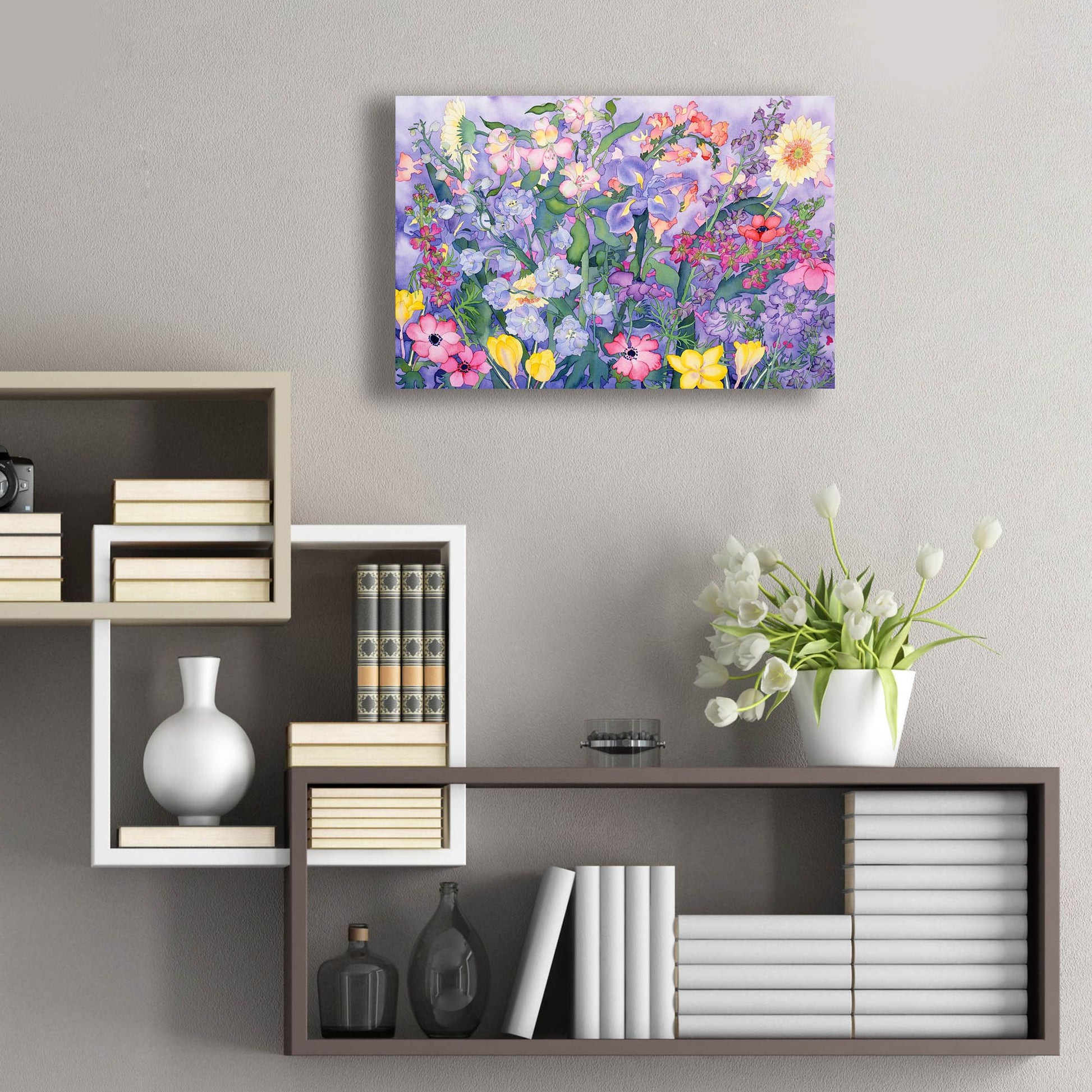 Epic Art 'Soft Spring' by Carissa Luminess, Acrylic Glass Wall Art,24x16