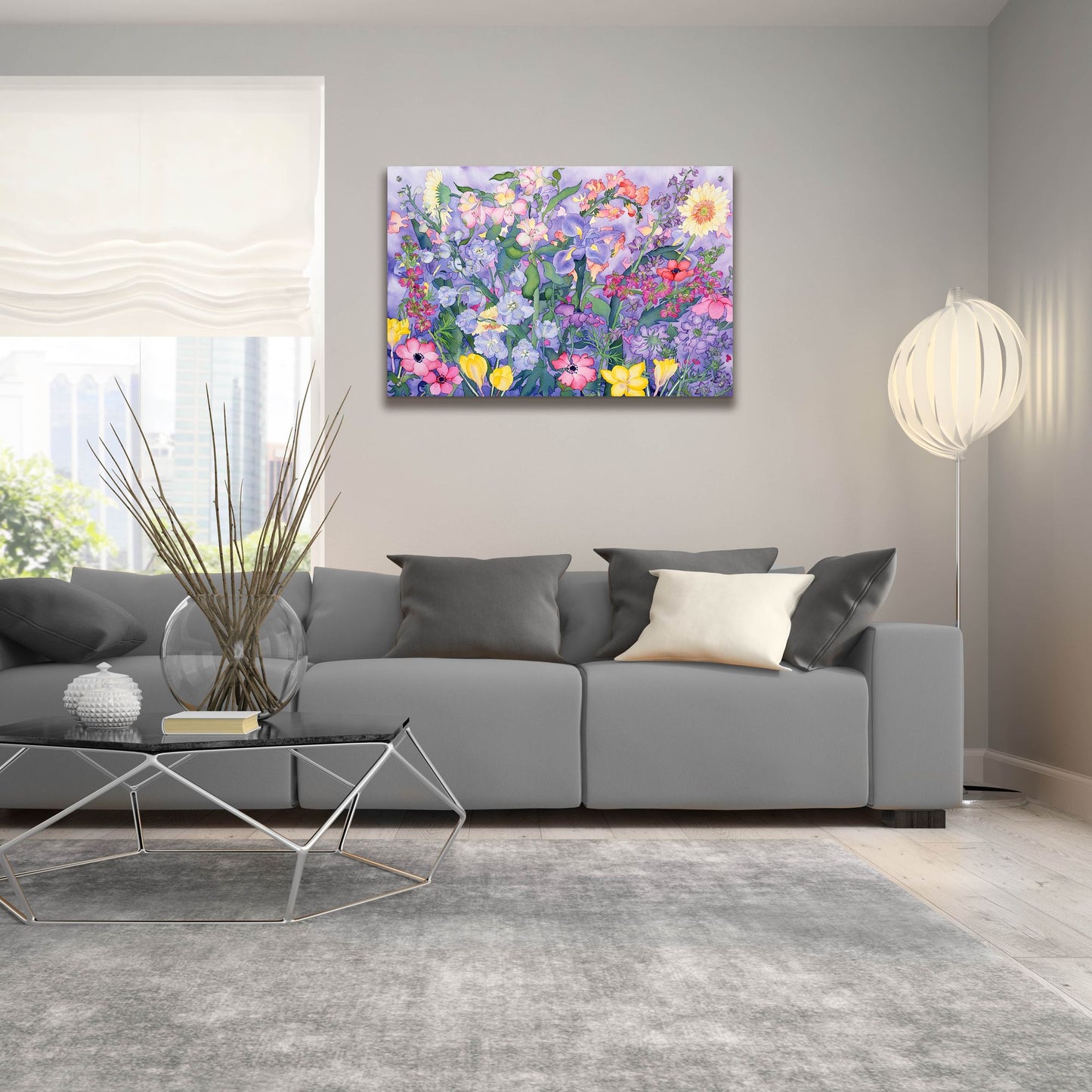 Epic Art 'Soft Spring' by Carissa Luminess, Acrylic Glass Wall Art,36x24