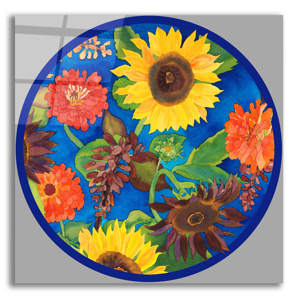 Fall Change-Circle by Carissa Luminess acrylic glass wall art