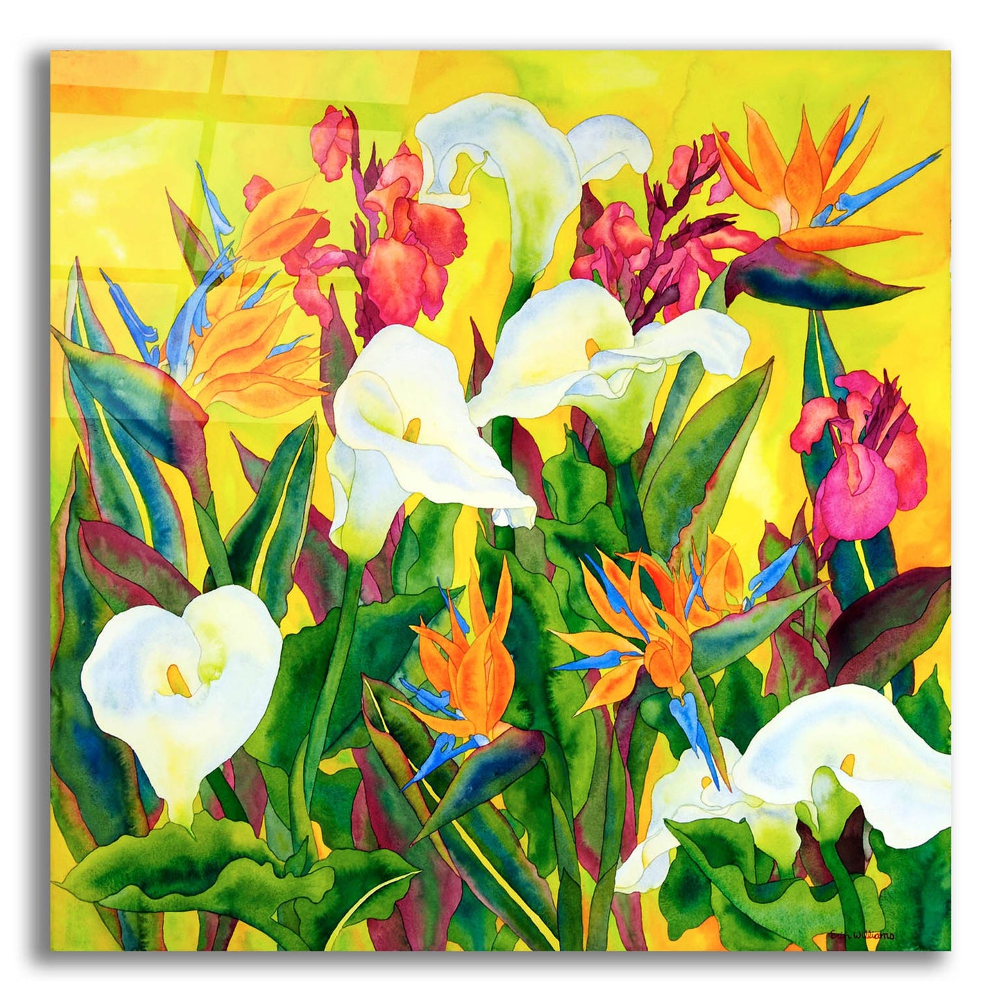 Epic Art 'Beautiful Santa Barbara- Square' by Carissa Luminess, Acrylic Glass Wall Art,12x12