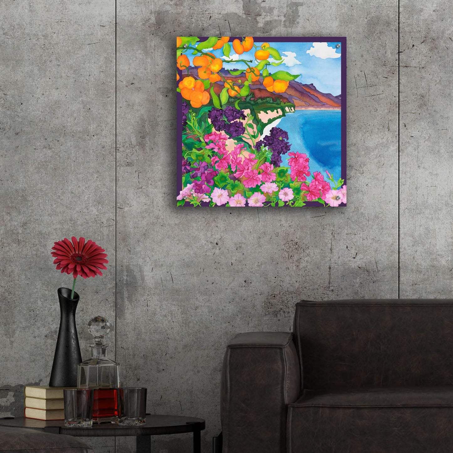 Epic Art 'Delicious Day- Square' by Carissa Luminess, Acrylic Glass Wall Art,24x24