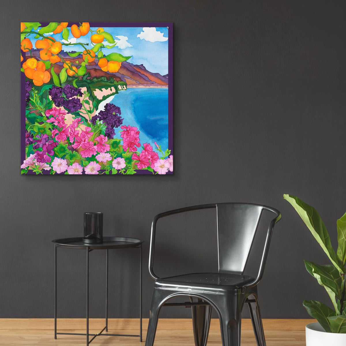 Delicious Day- Square by Carissa Luminess - 36x36 acrylic wall art in a room