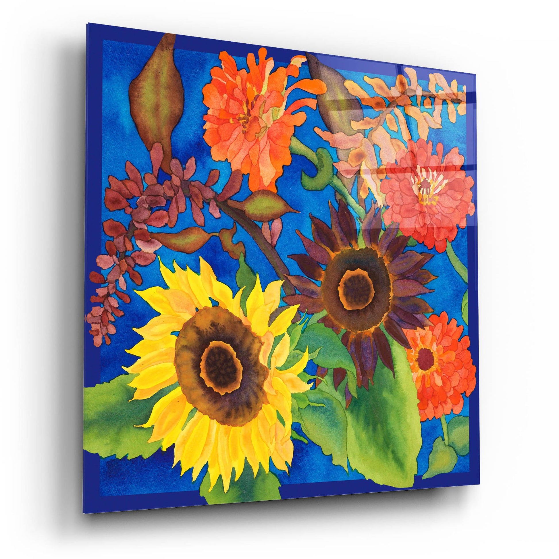 Epic Art 'Fall Change - Square' by Carissa Luminess, Acrylic Glass Wall Art,12x12