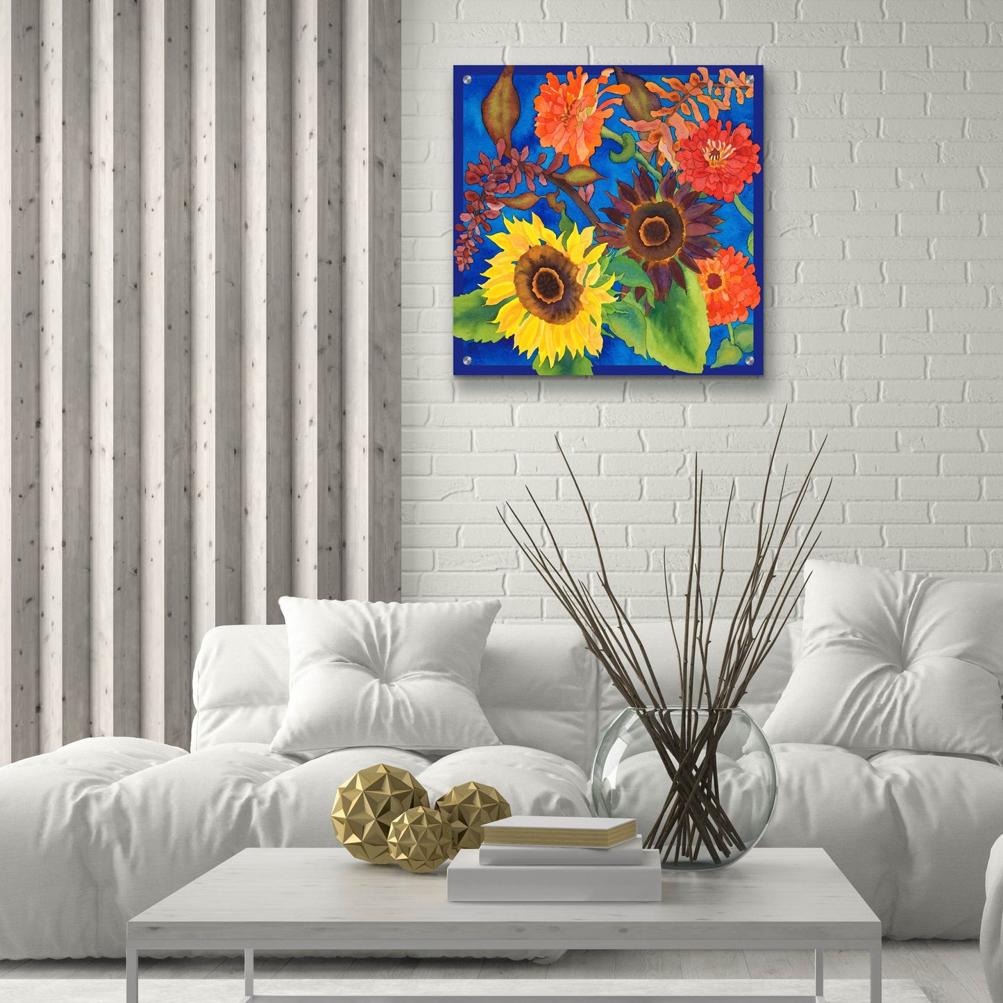 Epic Art 'Fall Change - Square' by Carissa Luminess, Acrylic Glass Wall Art,24x24