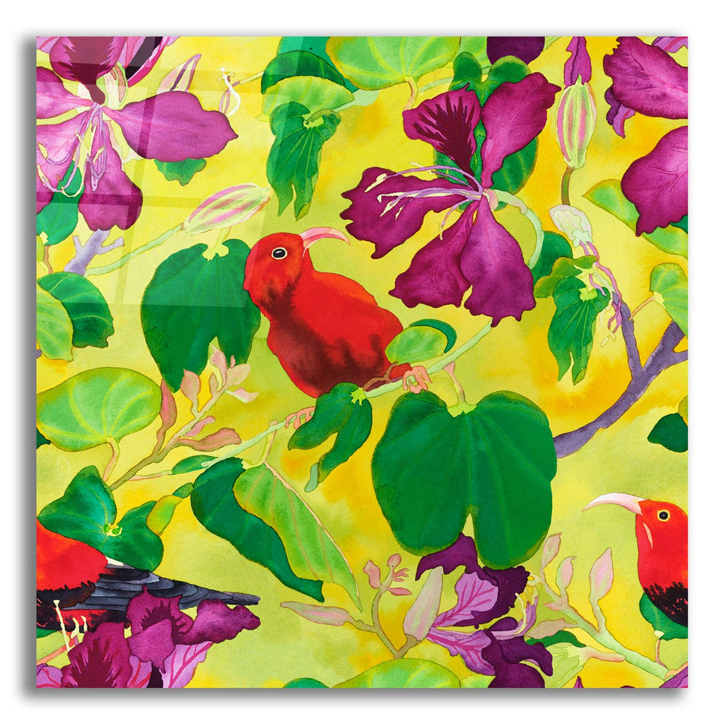 Liwis in Orchid Tree - Repeat Pattern by Carissa Luminess acrylic glass wall art