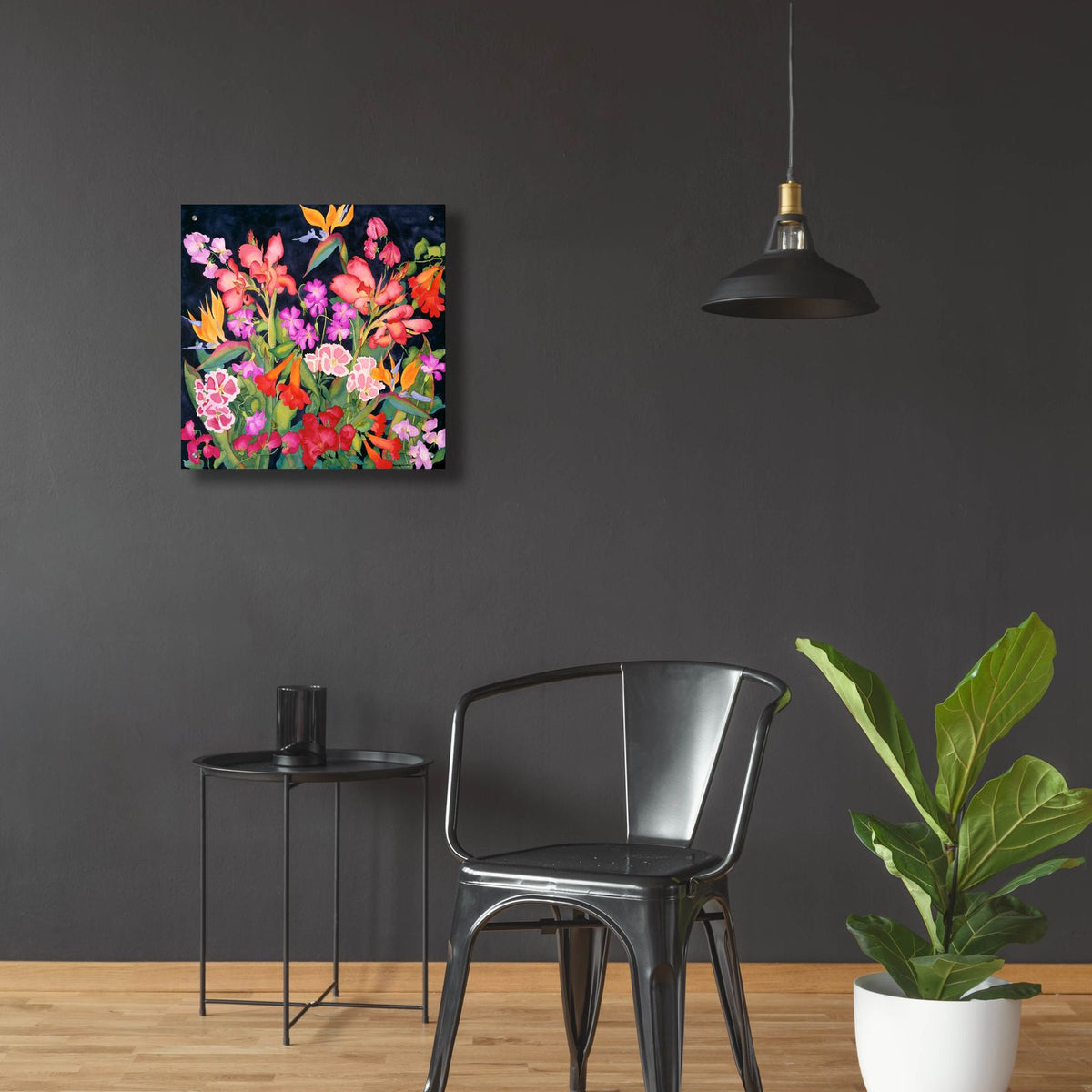 Secret Garden - Square by Carissa Luminess - 24x24 acrylic wall art in a room