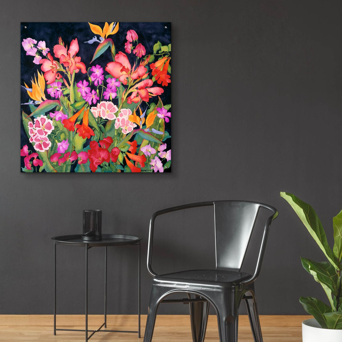 Secret Garden - Square by Carissa Luminess - 36x36 acrylic wall art in a room